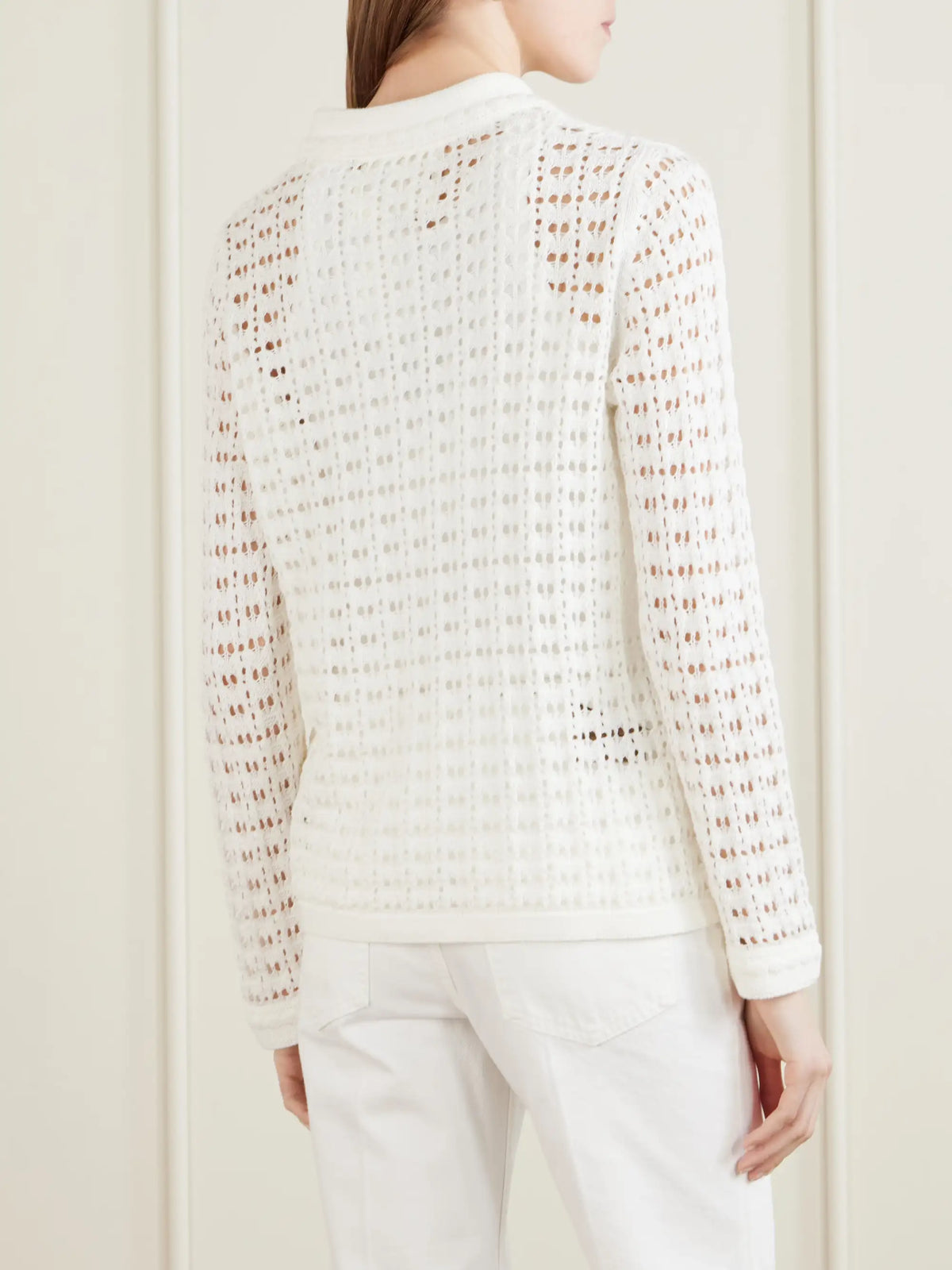Arch4 Sunny Crocheted Cotton Sweater