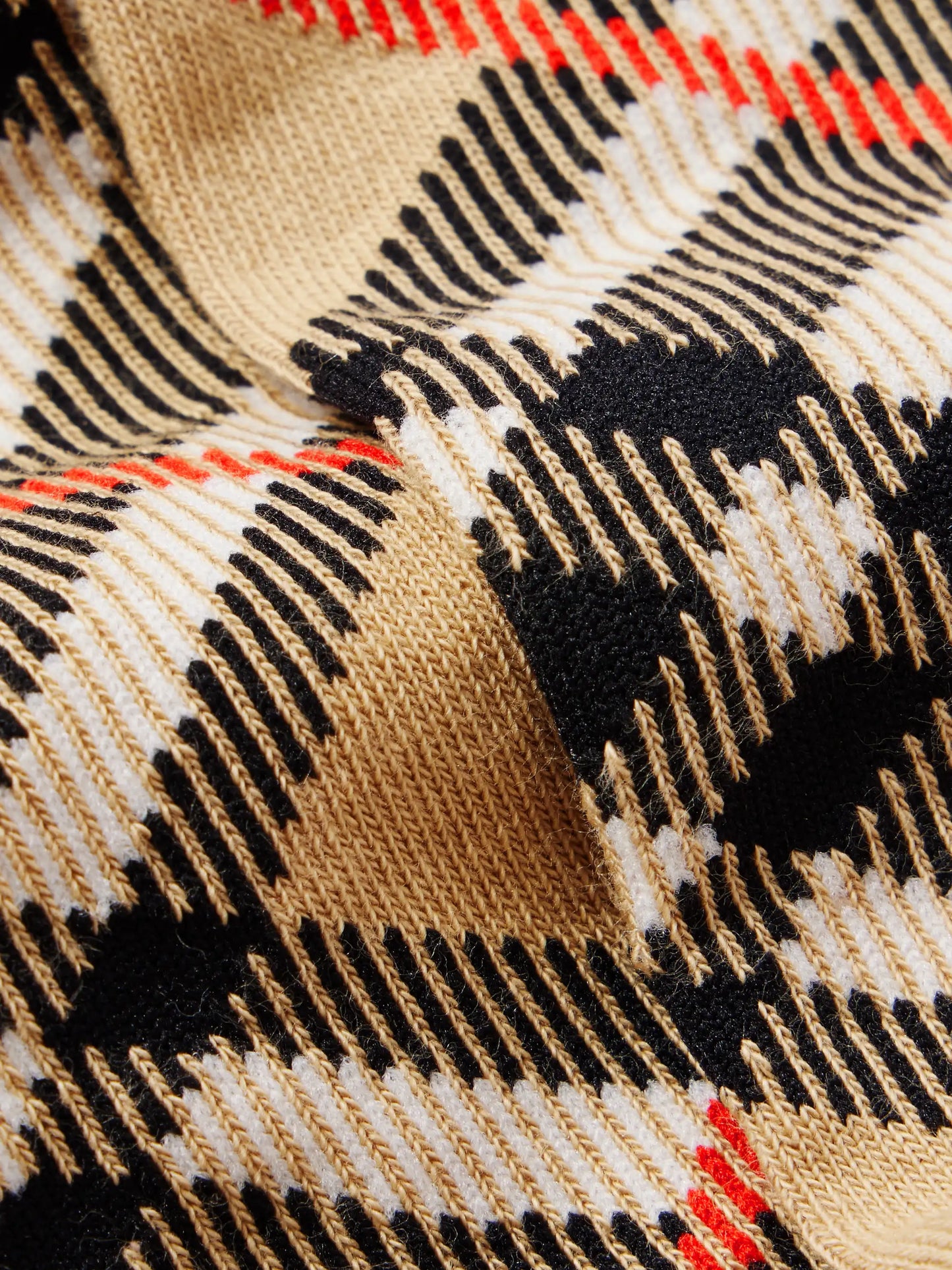 Checked Cotton-blend Socks