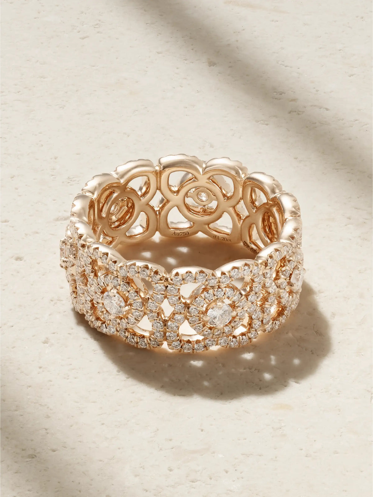 Lotus By De Beers 18-karat Rose Gold Diamond Ring