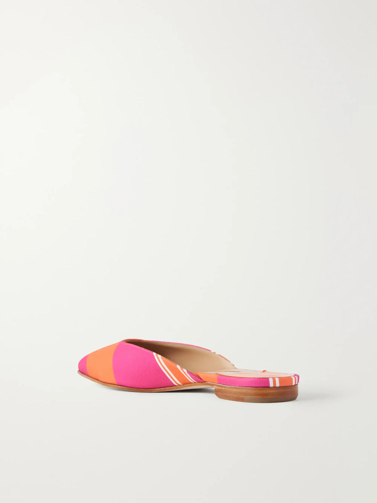 + Emilia Wickstead Striped Twill Mules