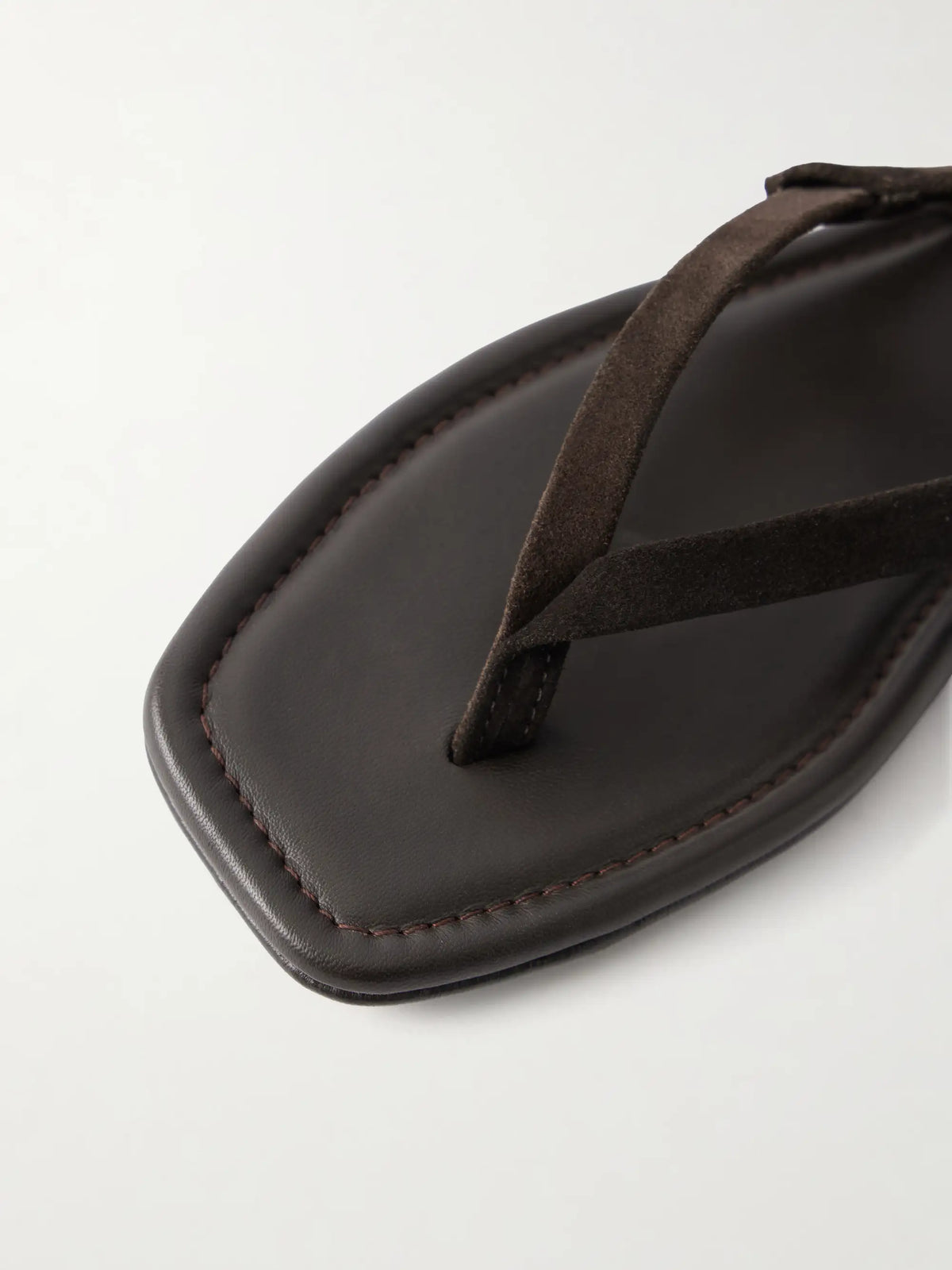 ST. AGNI Suede Sandals