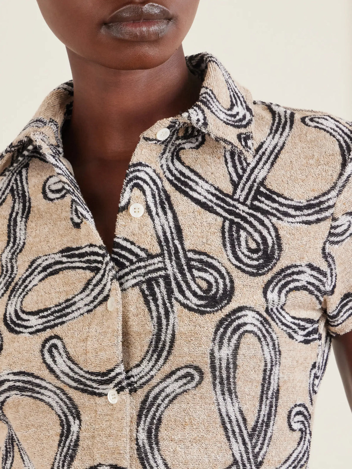 LOEWE +paula's Ibiza Printed Cotton-blend Terry Shirt