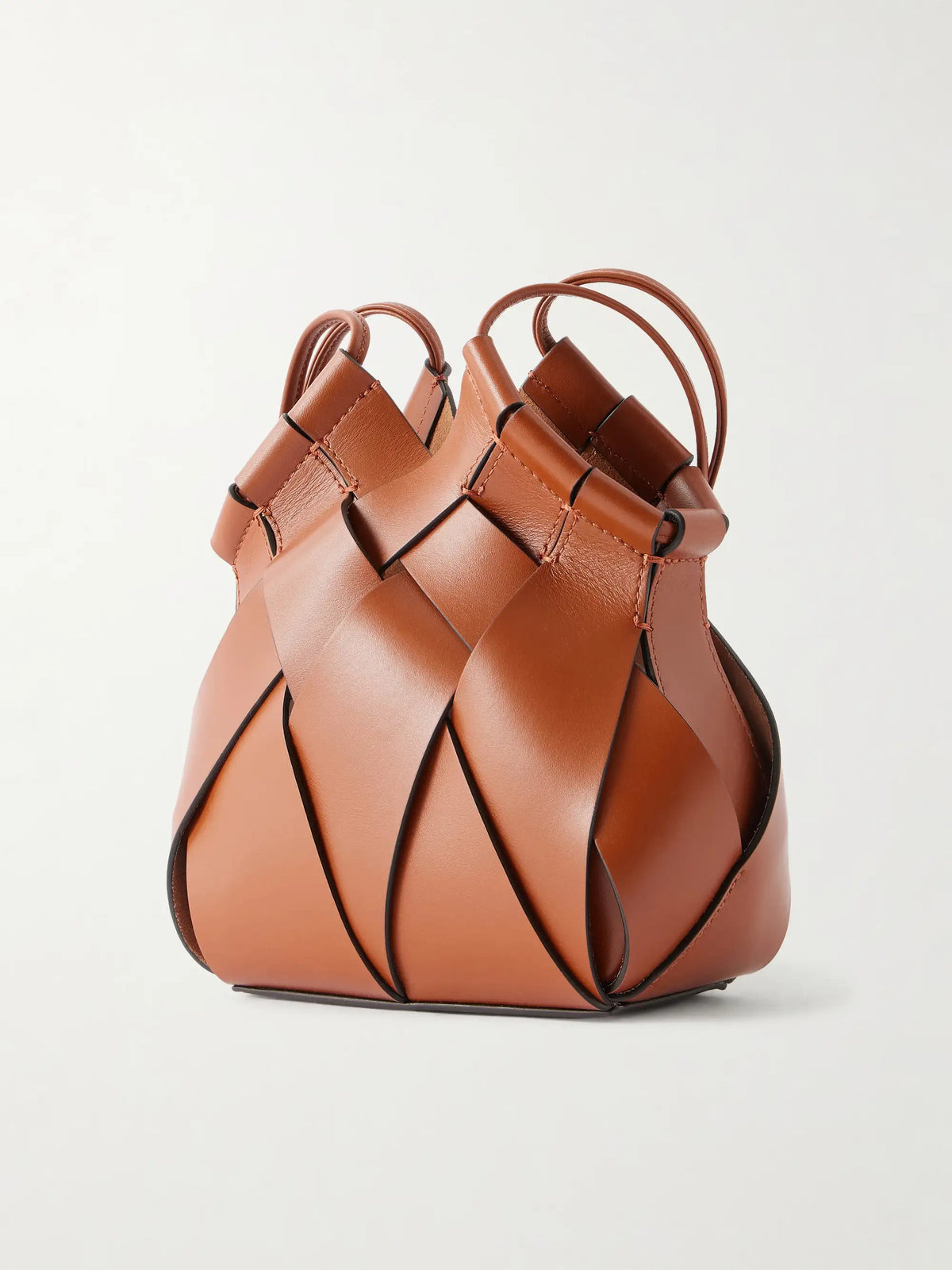 Ulla Johnson Charlotte Woven Leather Shoulder Bag