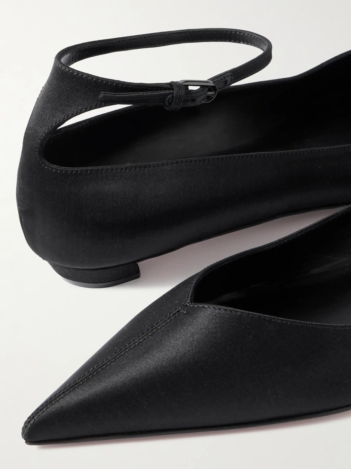 Erozeena Satin Point-toe Flats