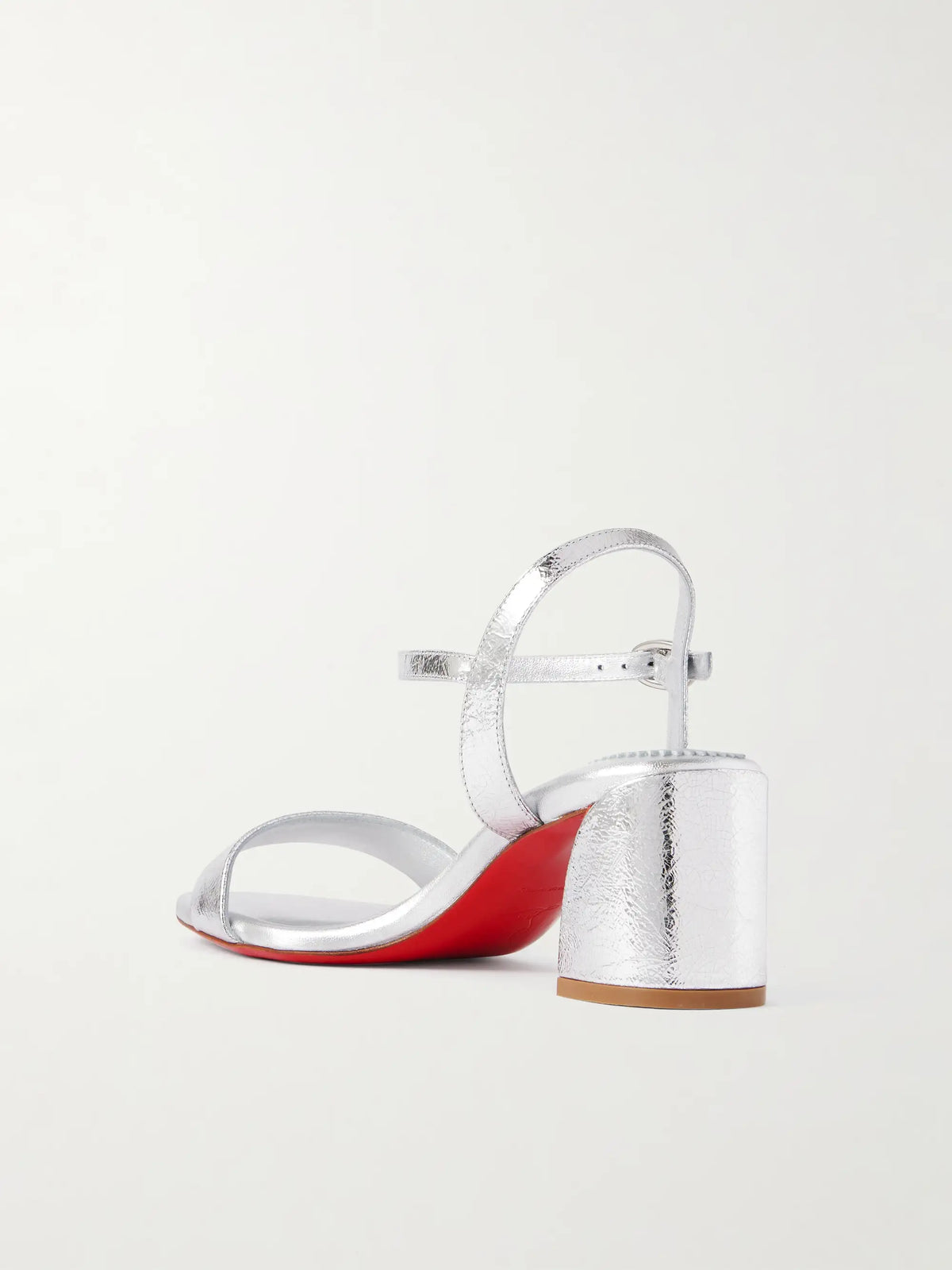 Miss Jane 55 Metallic Textured-leather Sandals