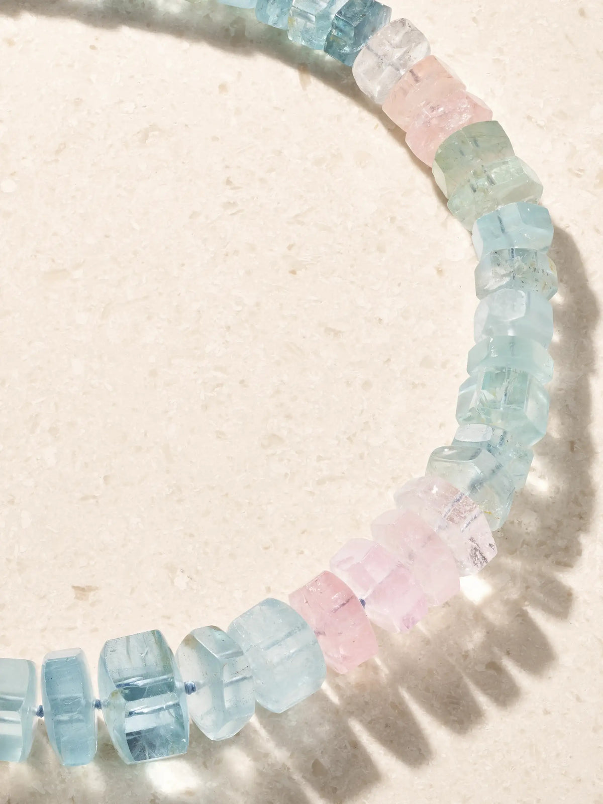 JIA JIA 14-karat Yellow Gold Aquamarine Beaded Necklace