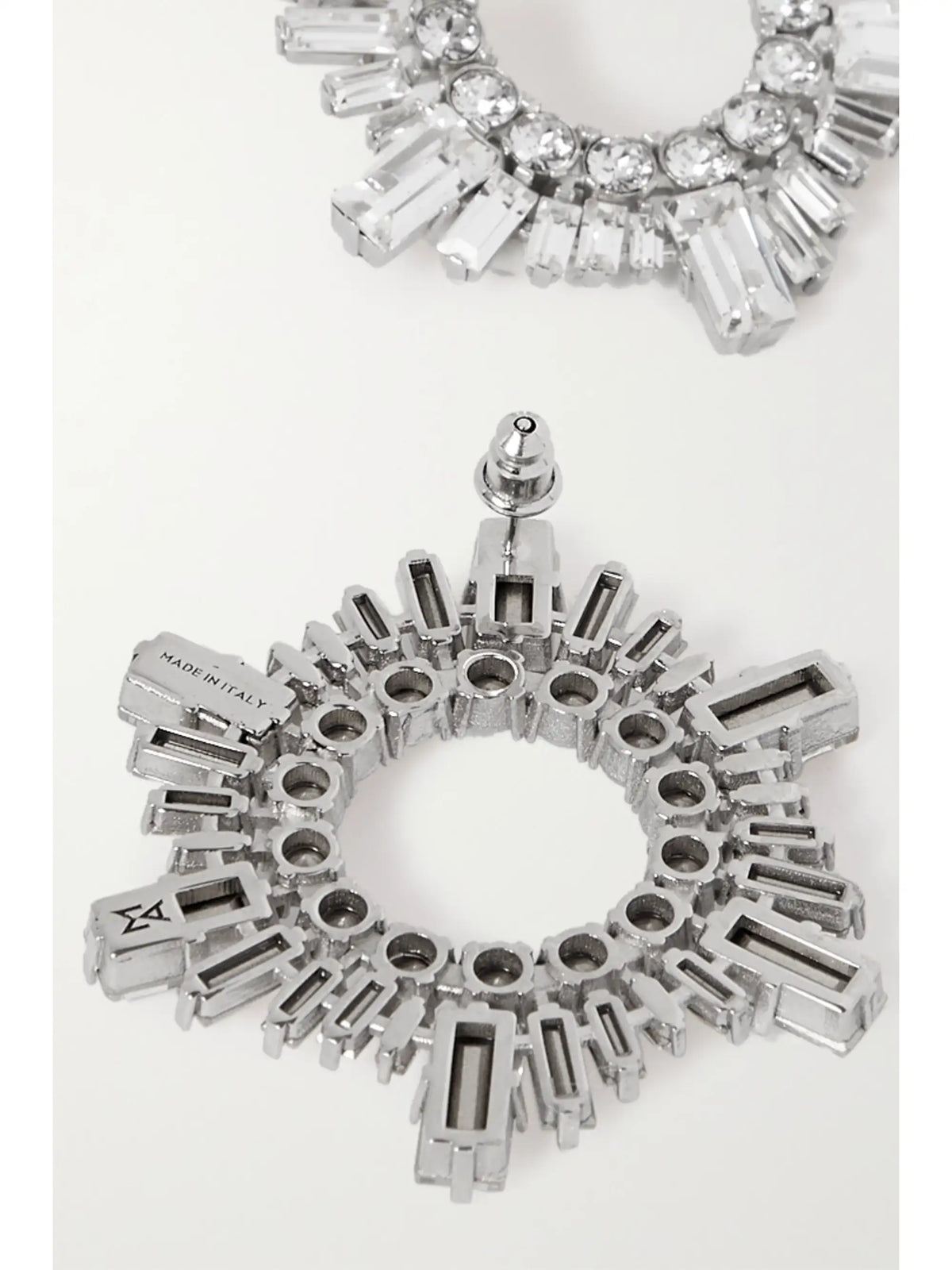 Begum Mini Silver-tone And Crystal Earrings