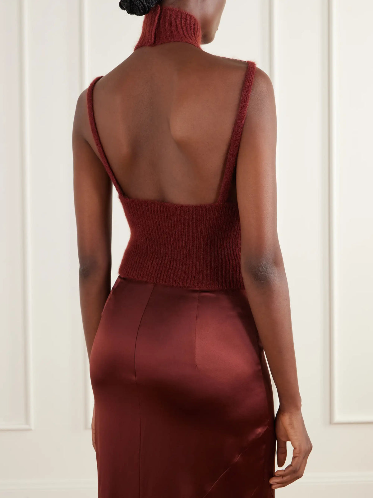 Max Mara Placido Mohair-blend Turtleneck Sweater Vest