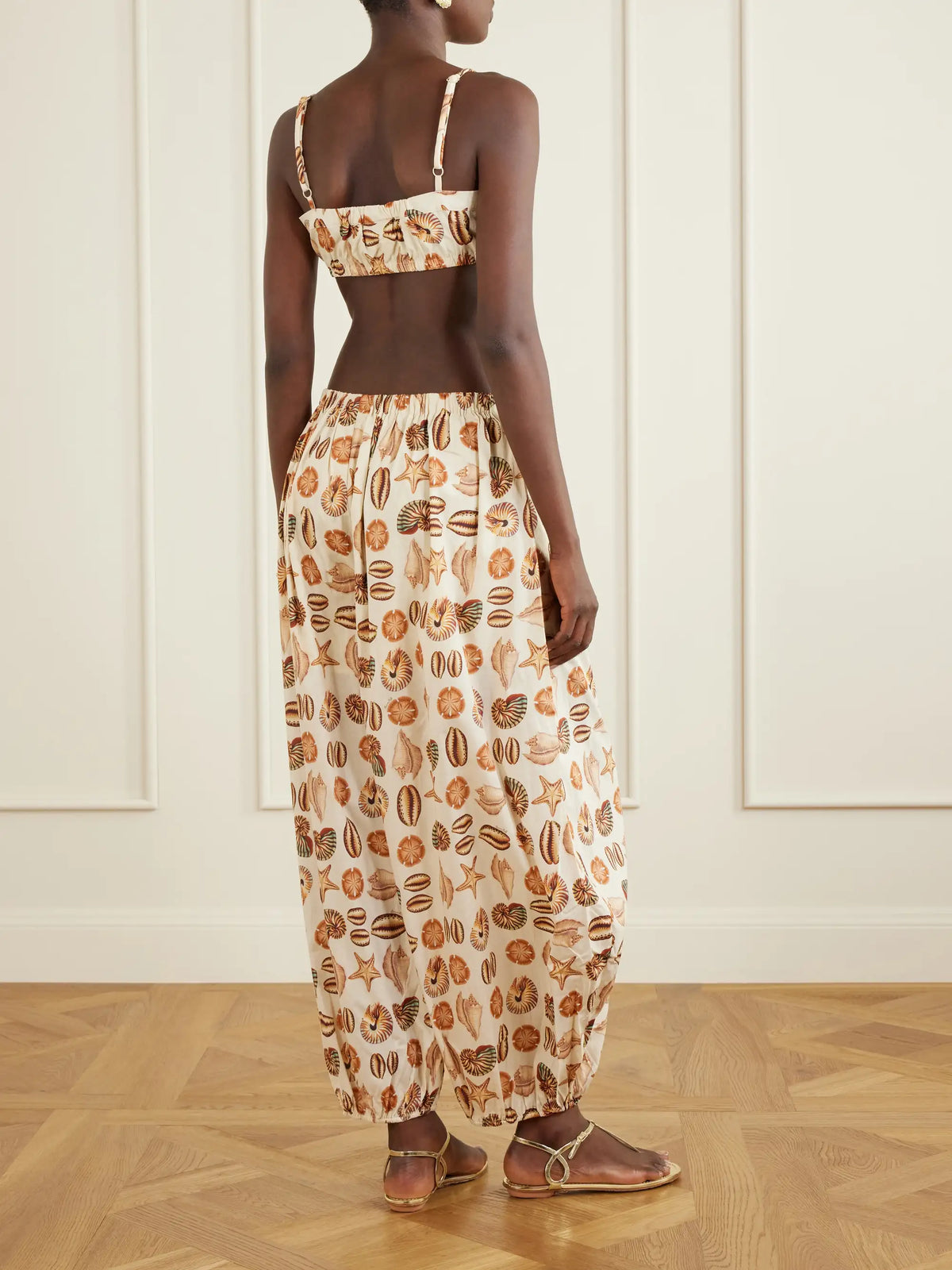 Farm Rio Printed Cotton Balloon Pants