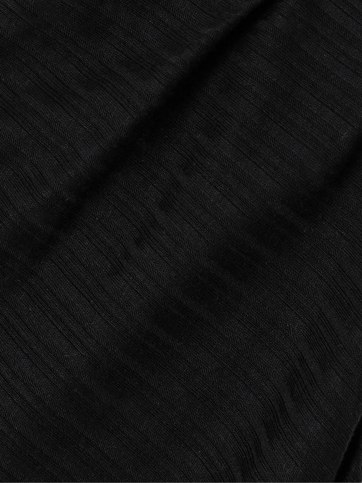 RÙADH Toga Draped Ribbed Organic Cotton And Modal-blend Top