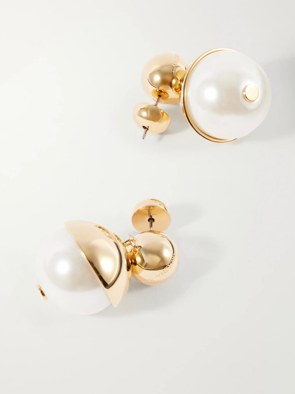Gold-tone Pearl-effect Earrings