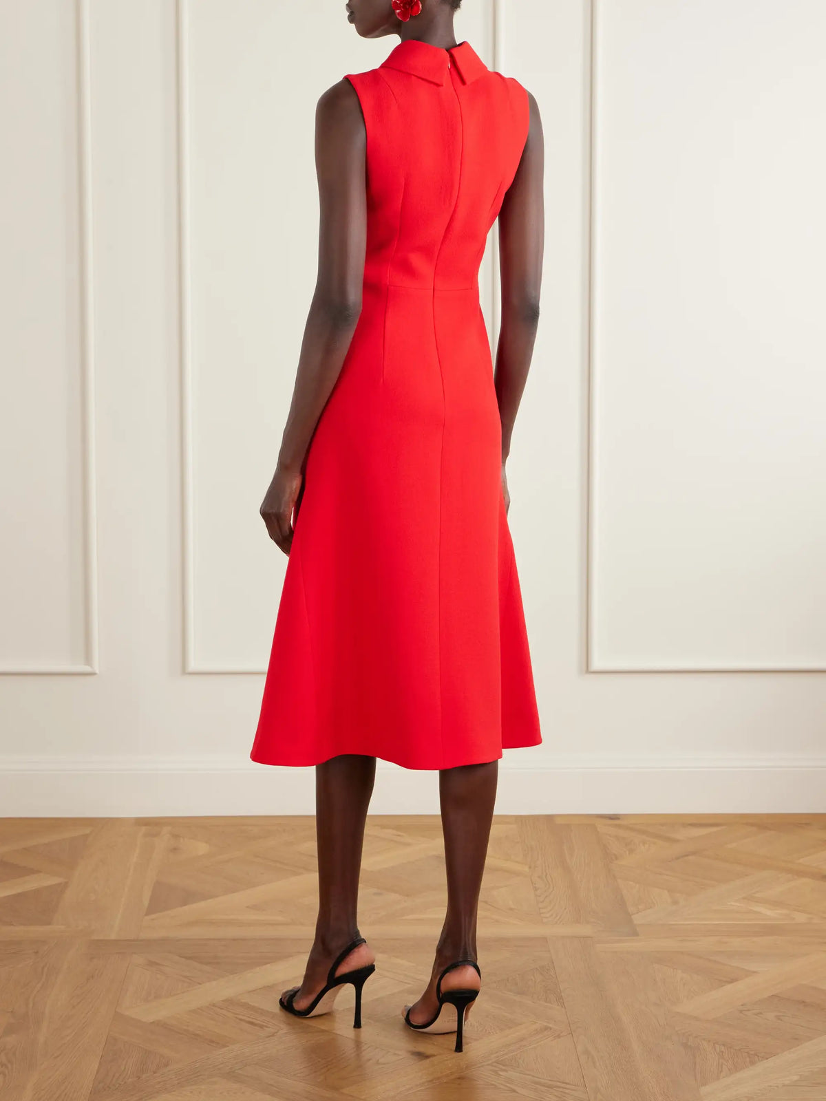 Leontine Wool-crepe Midi Dress