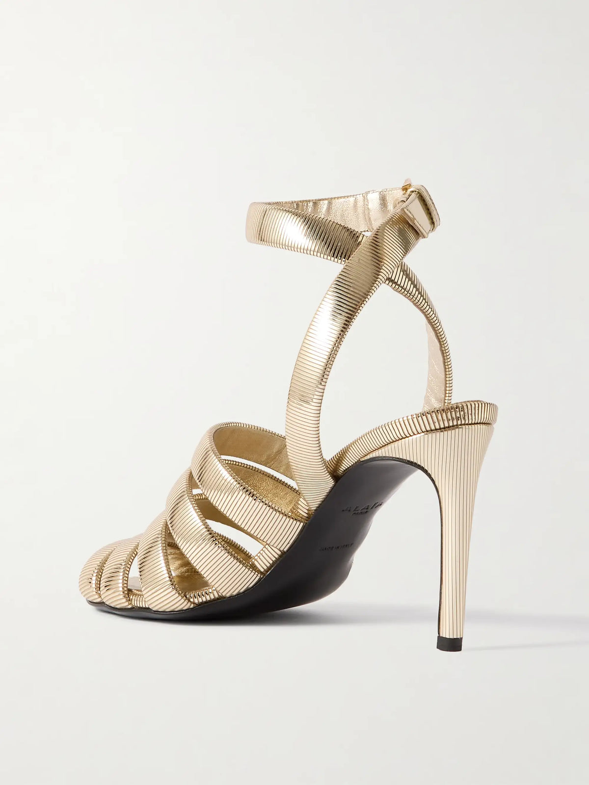 Metallic Leather Sandals
