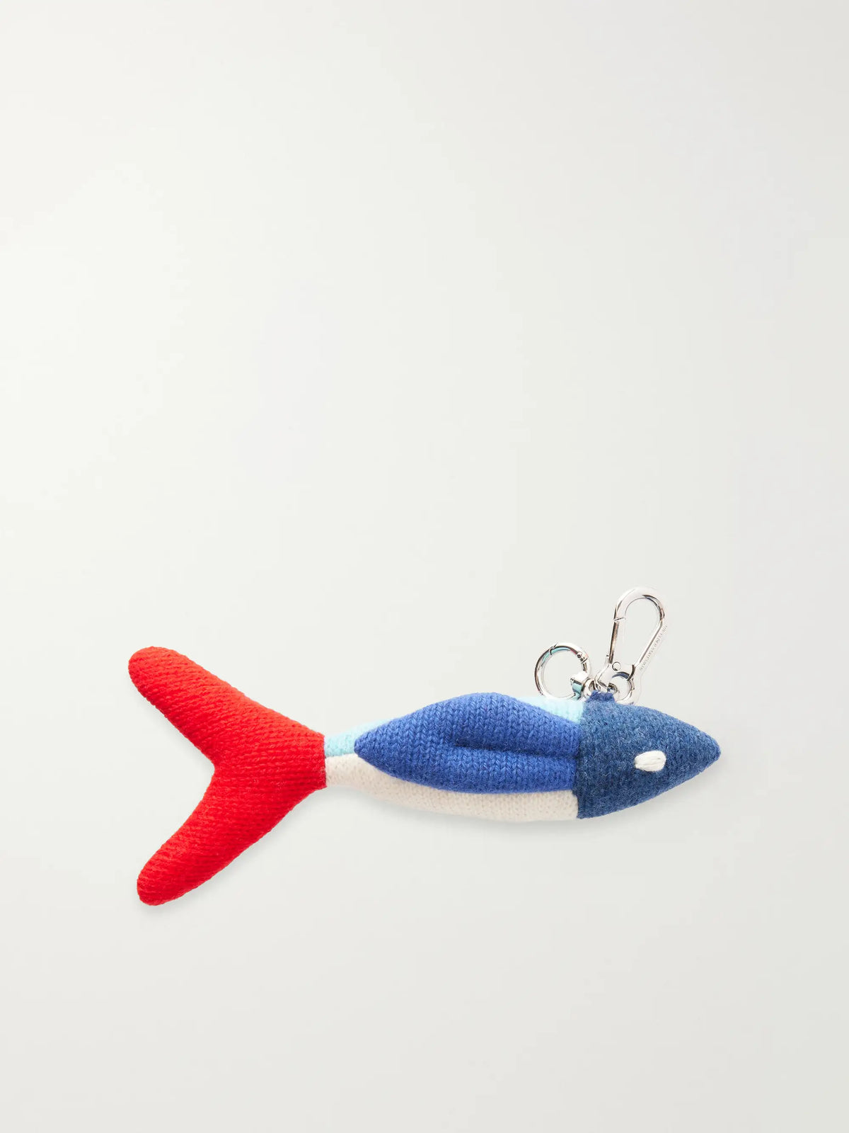Fish Patchwork Knitted Cashmere Keychain