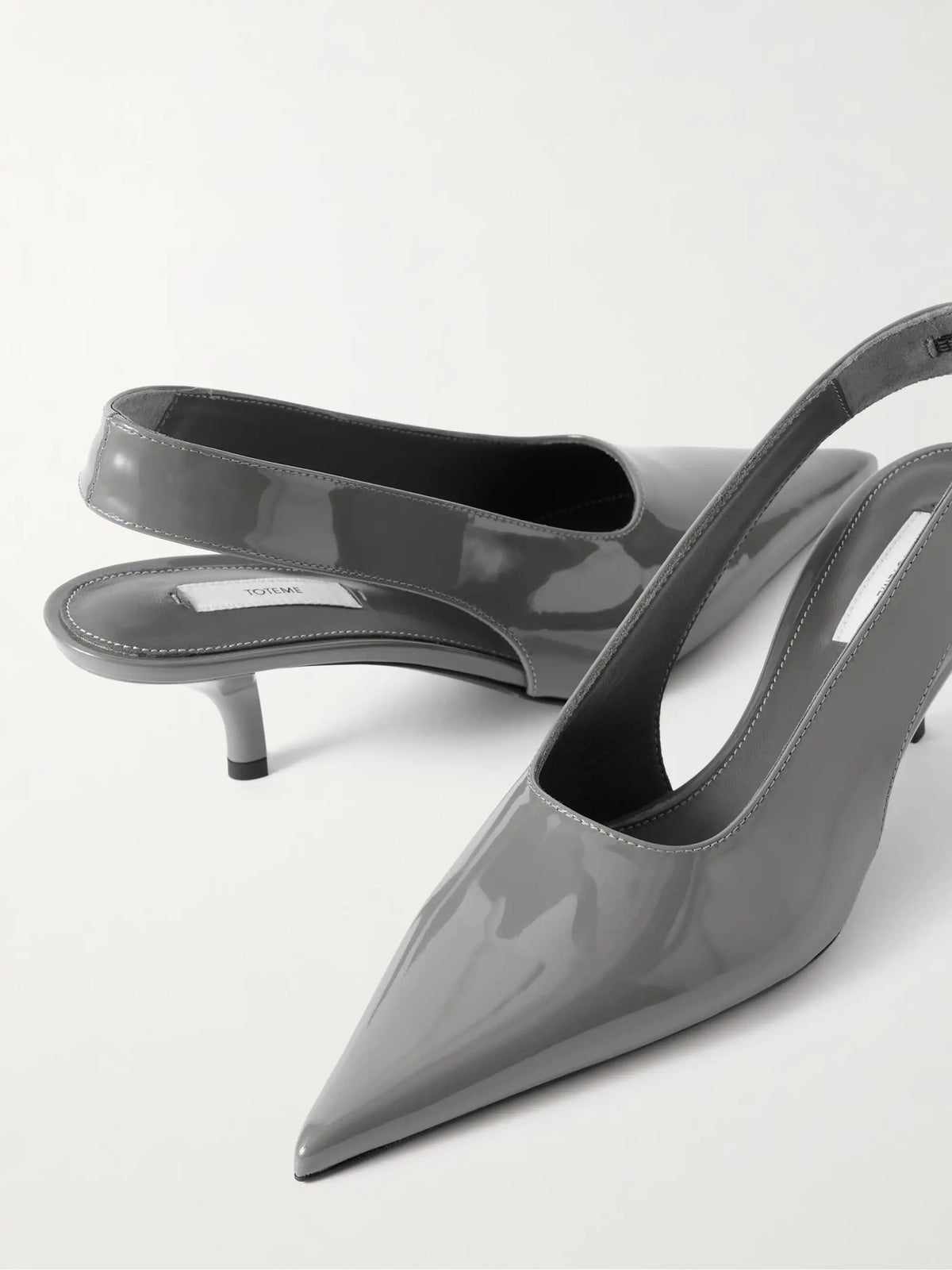 Patent-leather Slingback Pumps