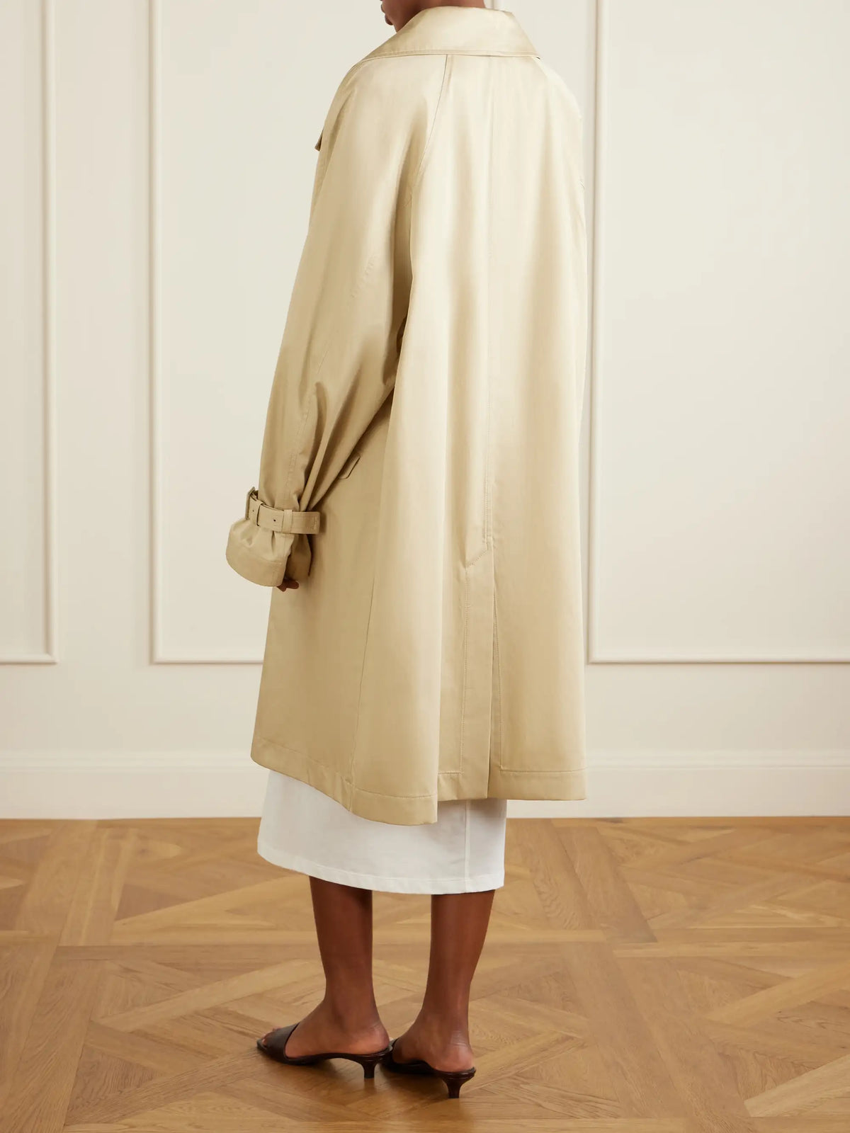 Oversized Cotton Trench Coat