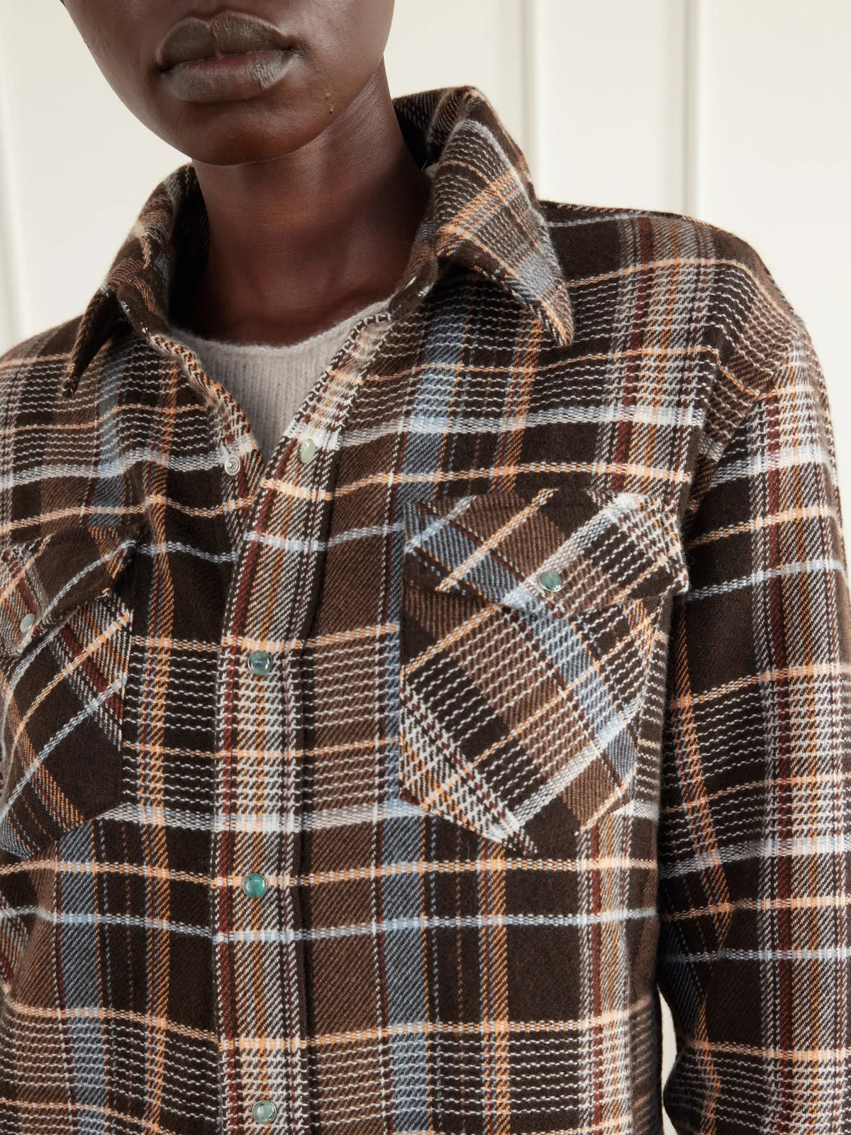 God's True Wilderness Checked Cashmere Shirt