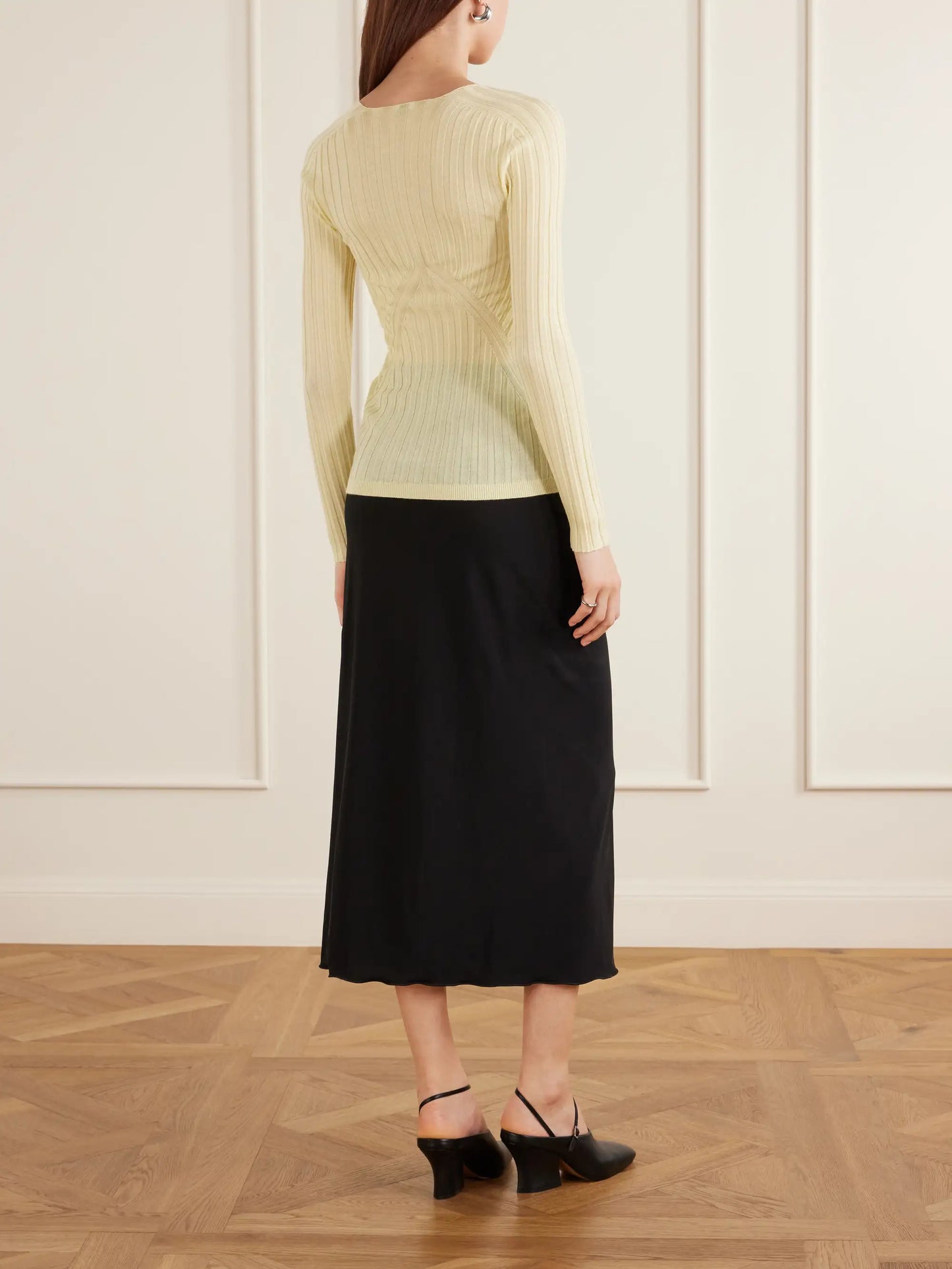 Ribbed Cashmere And Silk-blend Sweater