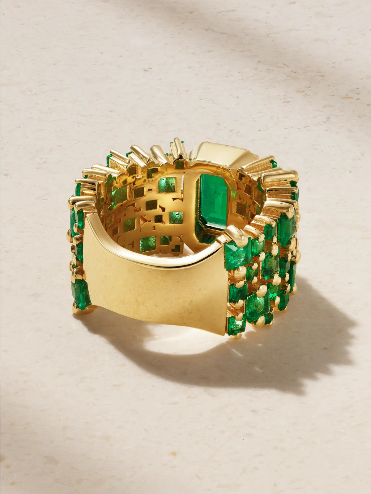 18-karat Gold, Emerald And Diamond Ring