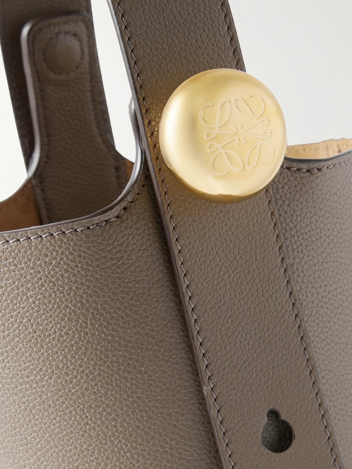 Pebble Mini Textured-leather Tote