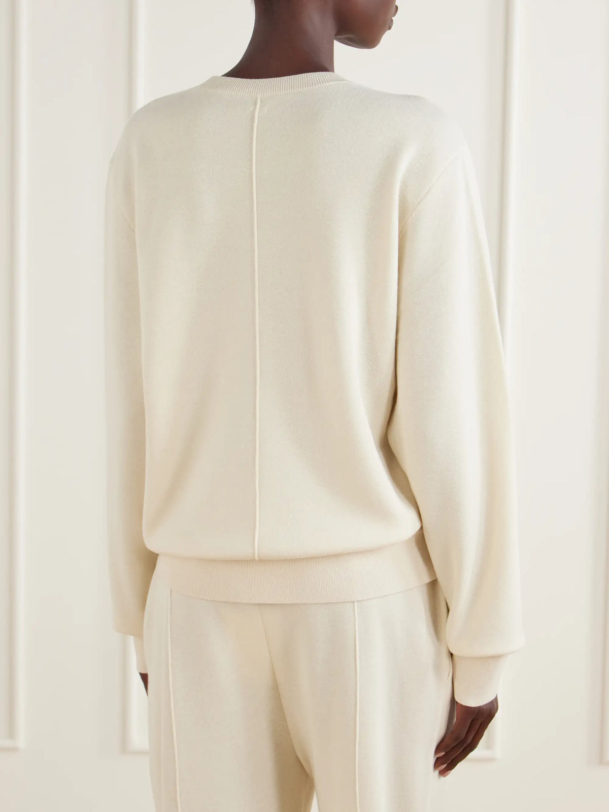 TOTEME Pintucked Knitted Sweatshirt