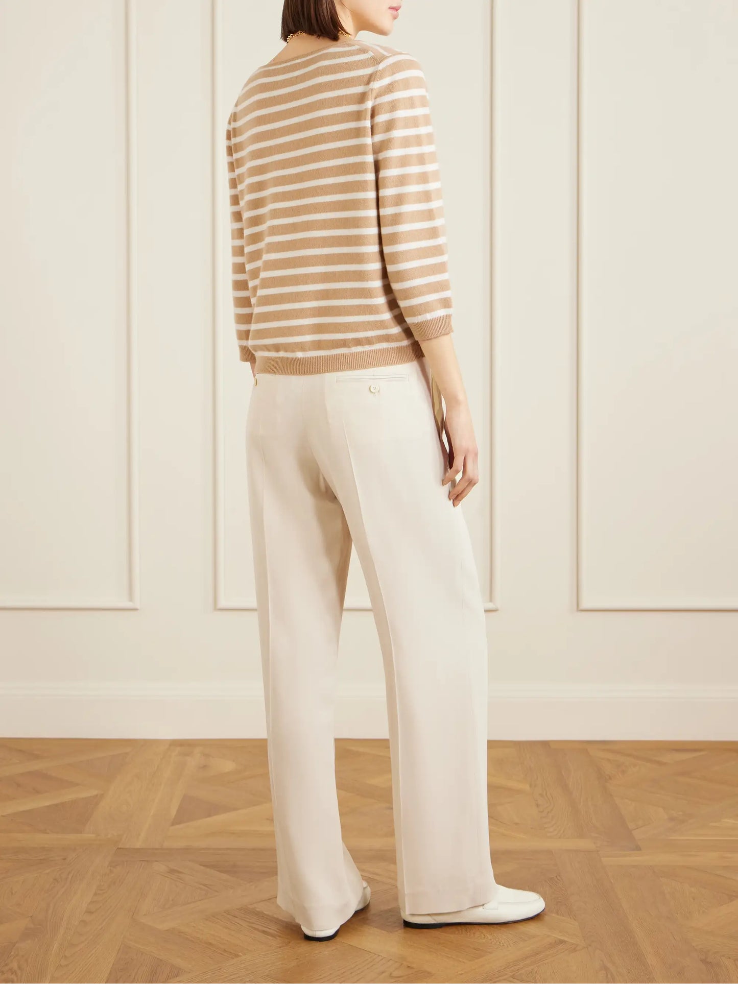 Striped Cashmere Cardigan
