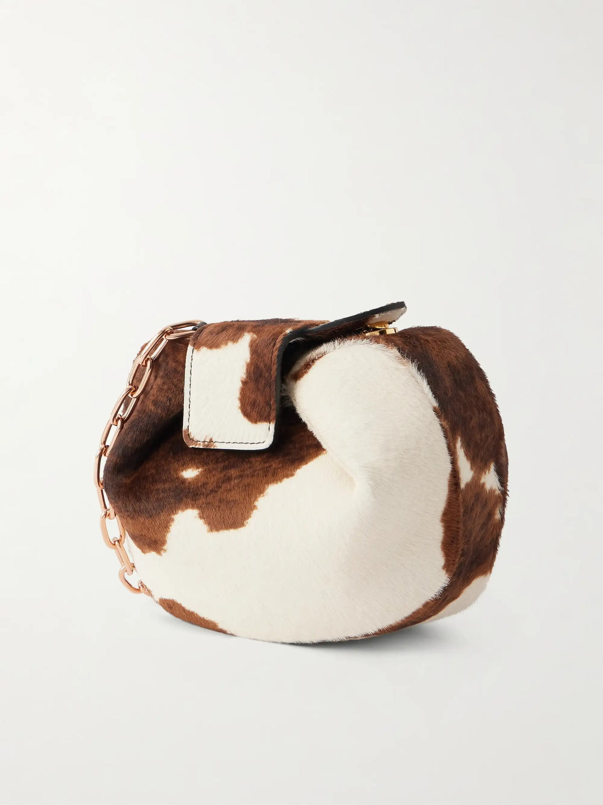 Soft Demi Cow-print Calf Hair Clutch