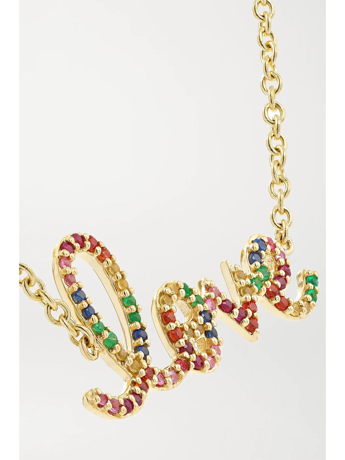 Medium Love 14-karat Gold Multi-stone Bracelet
