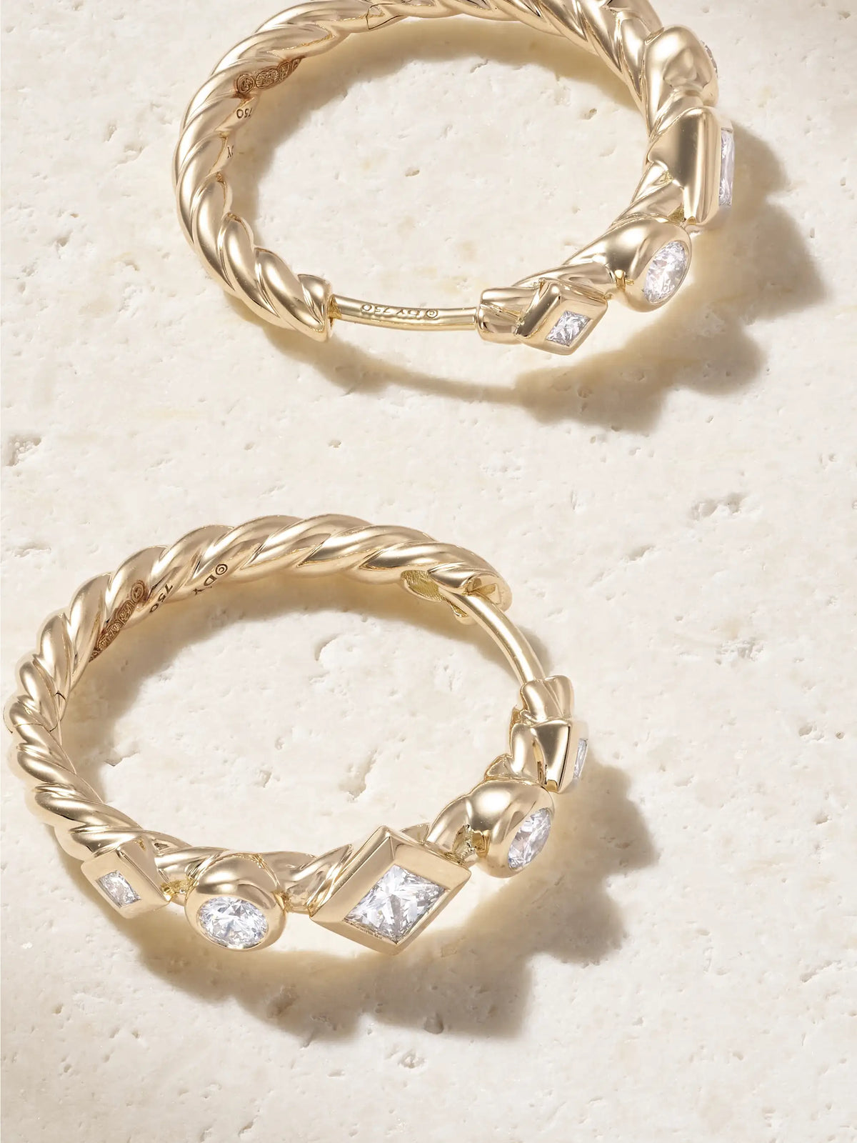 David Yurman 18-karat Gold Hoop Earrings