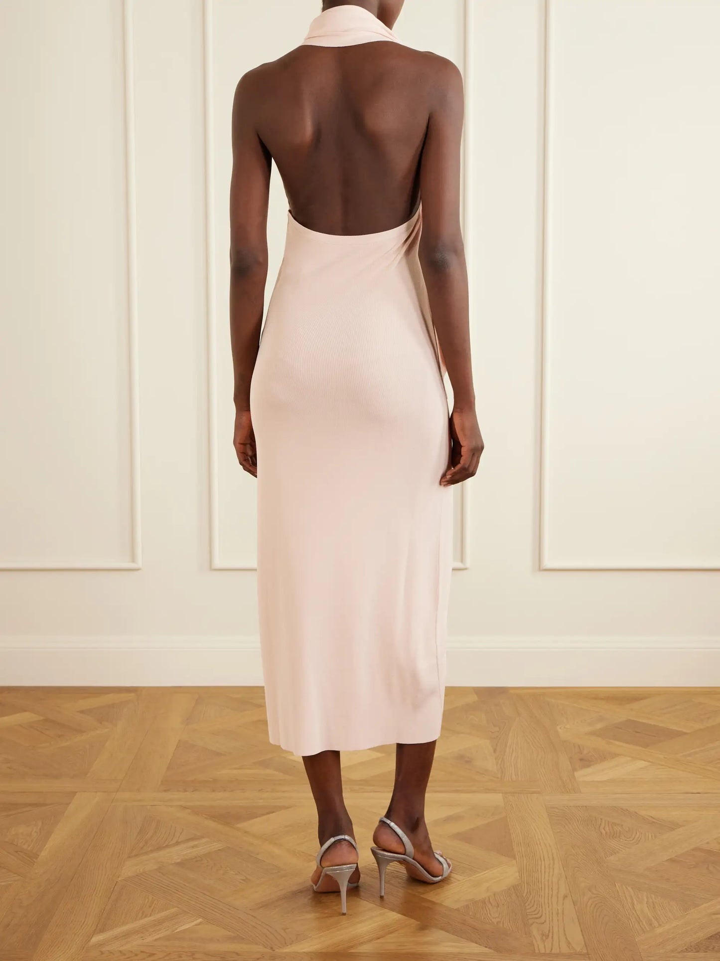 Mitchell Tie-detailed Jersey Midi Dress