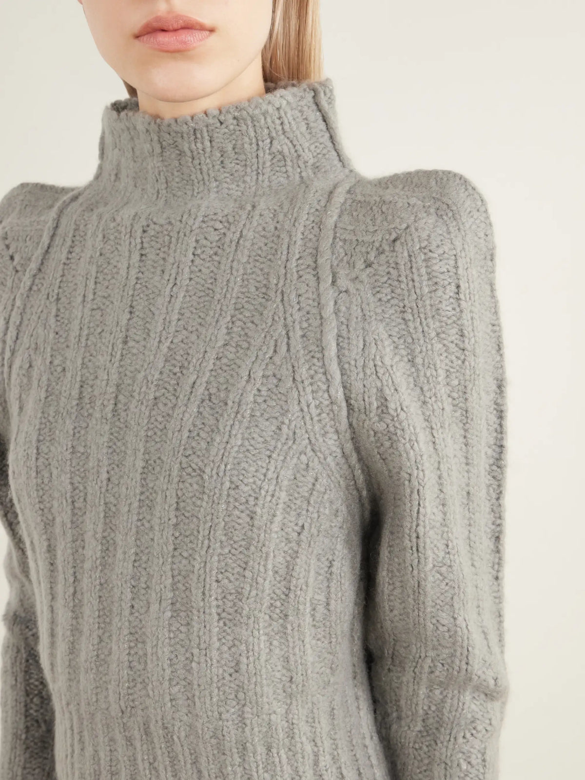Rick Owens Cropped Ribbed Cashmere And Silk-blend Turtleneck Sweater