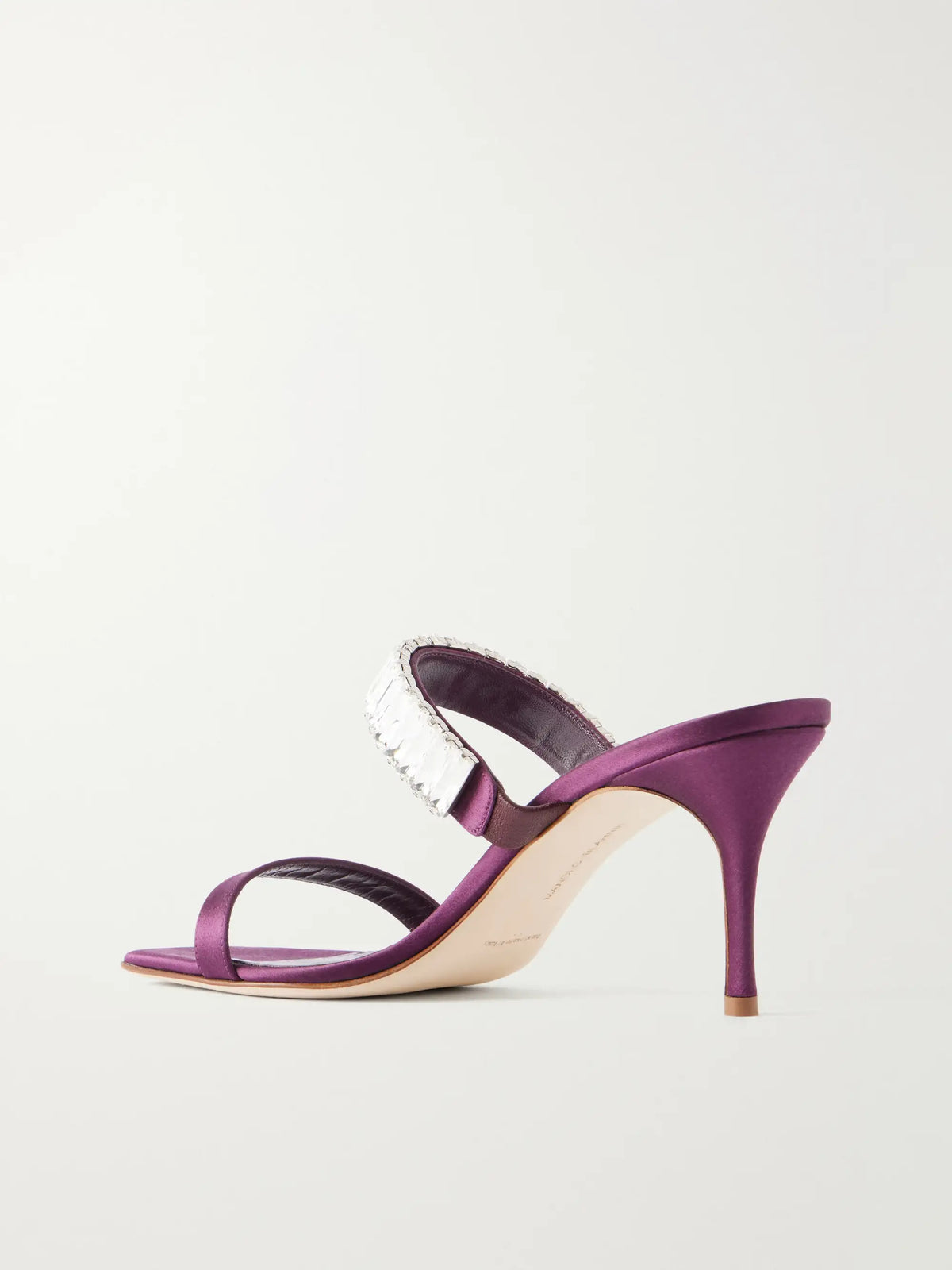 Sakobay 70 Crystal-embellished Satin Sandals