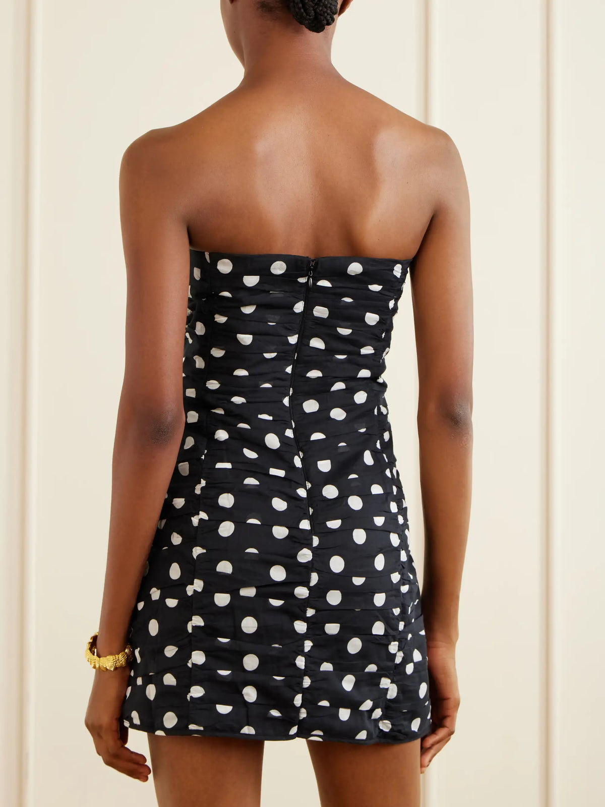 Rocio Ruffled Polka-dot Cotton-blend Voile Mini Dress