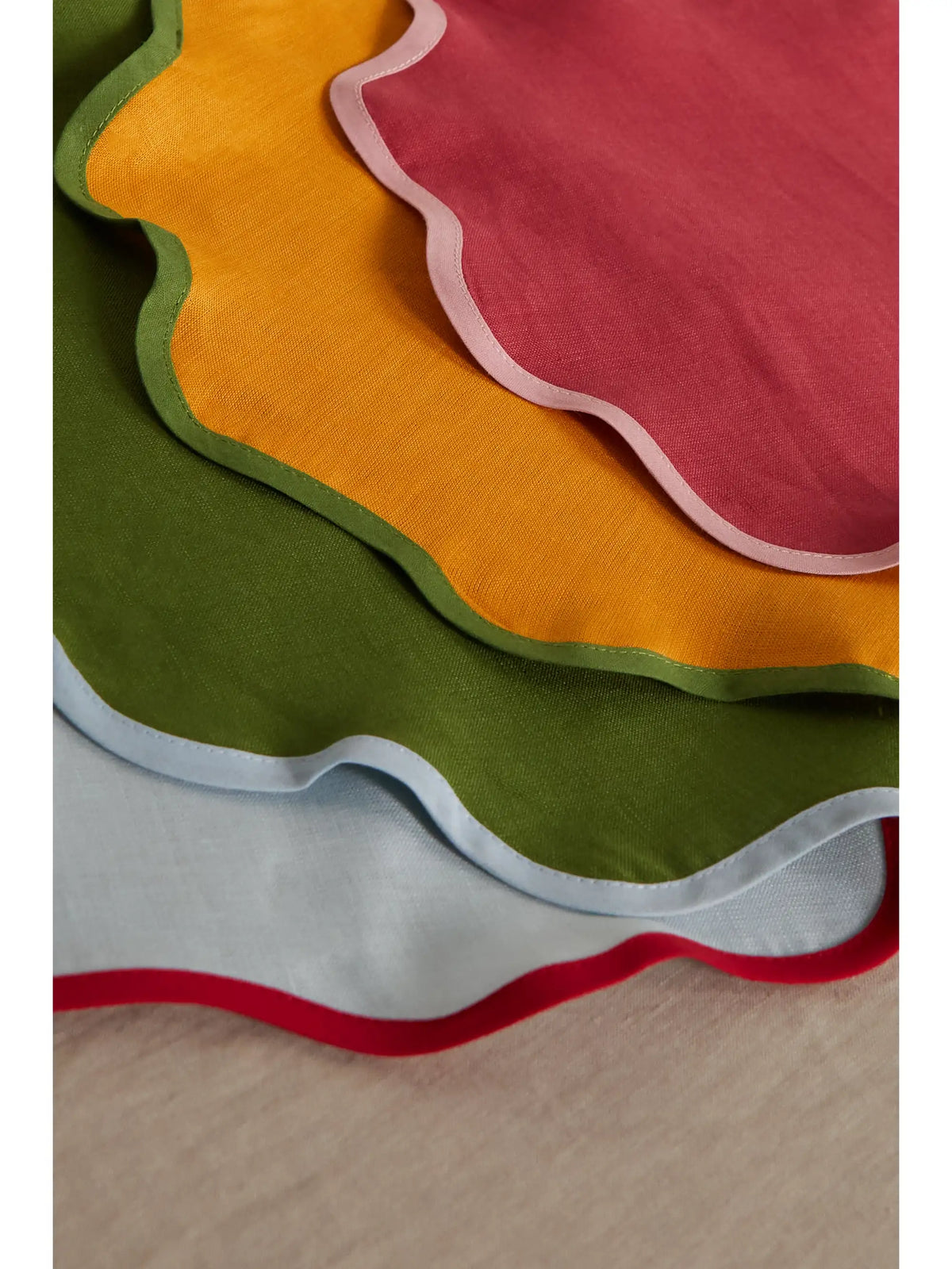 Set Of Four Linen Placemats
