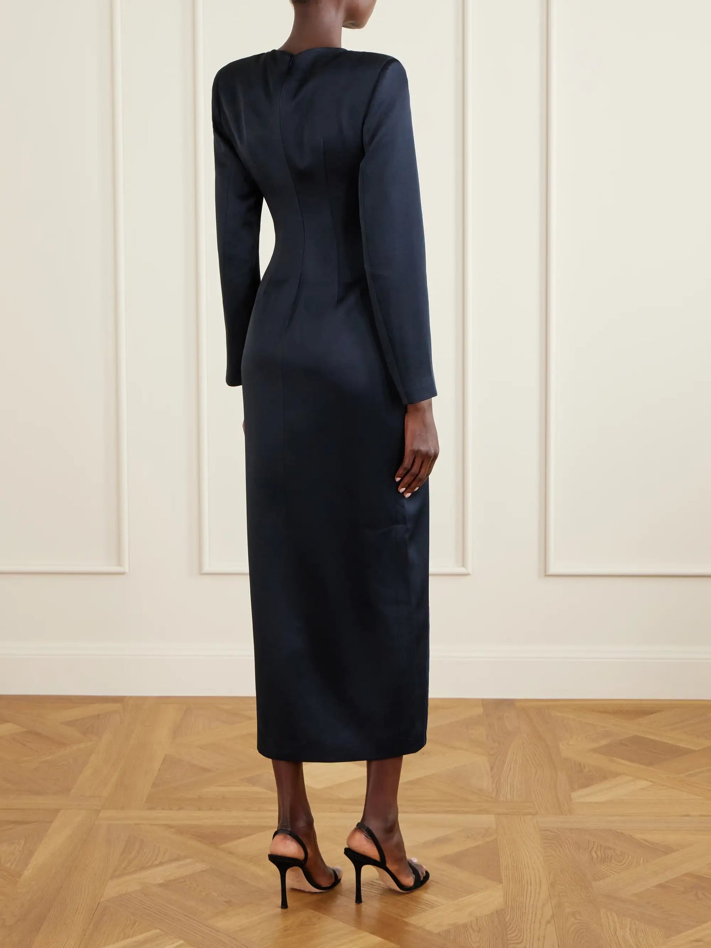 Fontana Gathered Cady Midi Dress