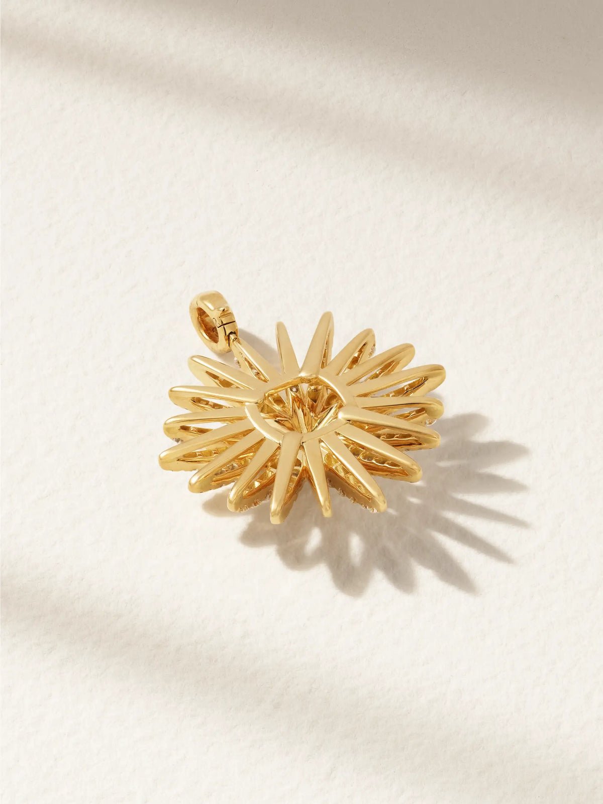 Starburst Xl 18-karat Gold Diamond Pendant