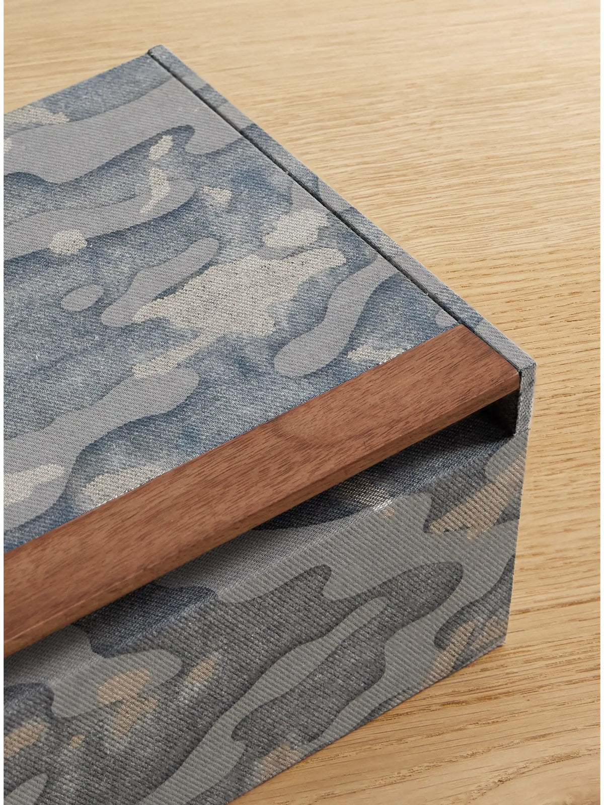 Fortuny Isole Camouflage-print Twill And Wood Box
