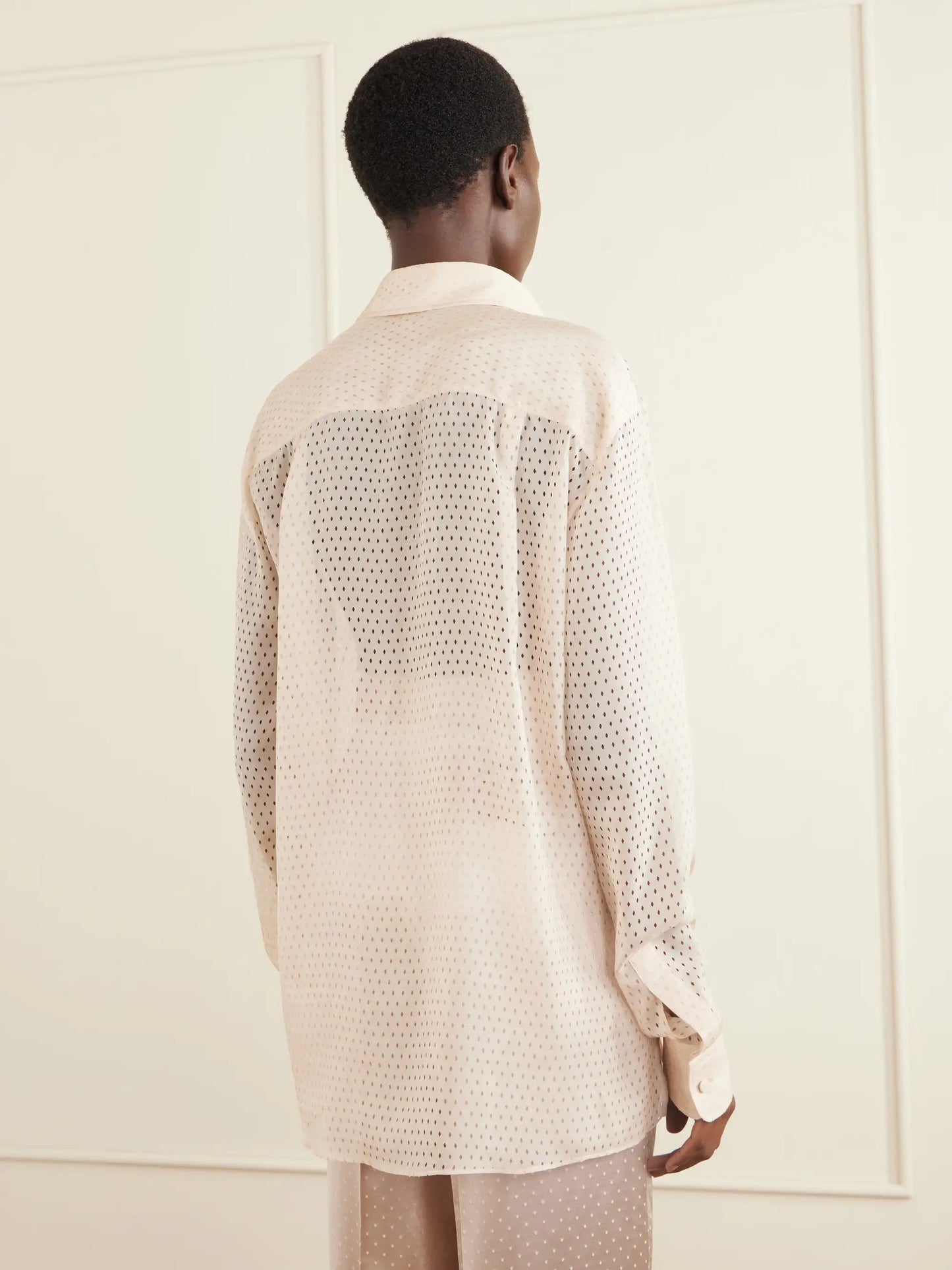 Oversized Silk-chiffon Shirt