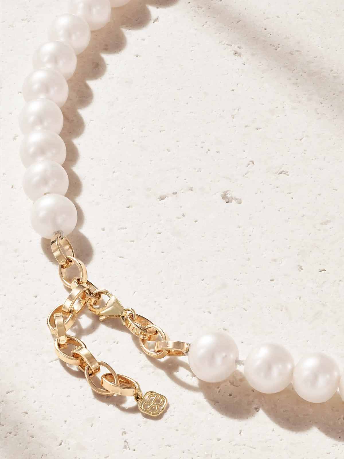 14-karat Gold, Sapphire And Pearl Necklace