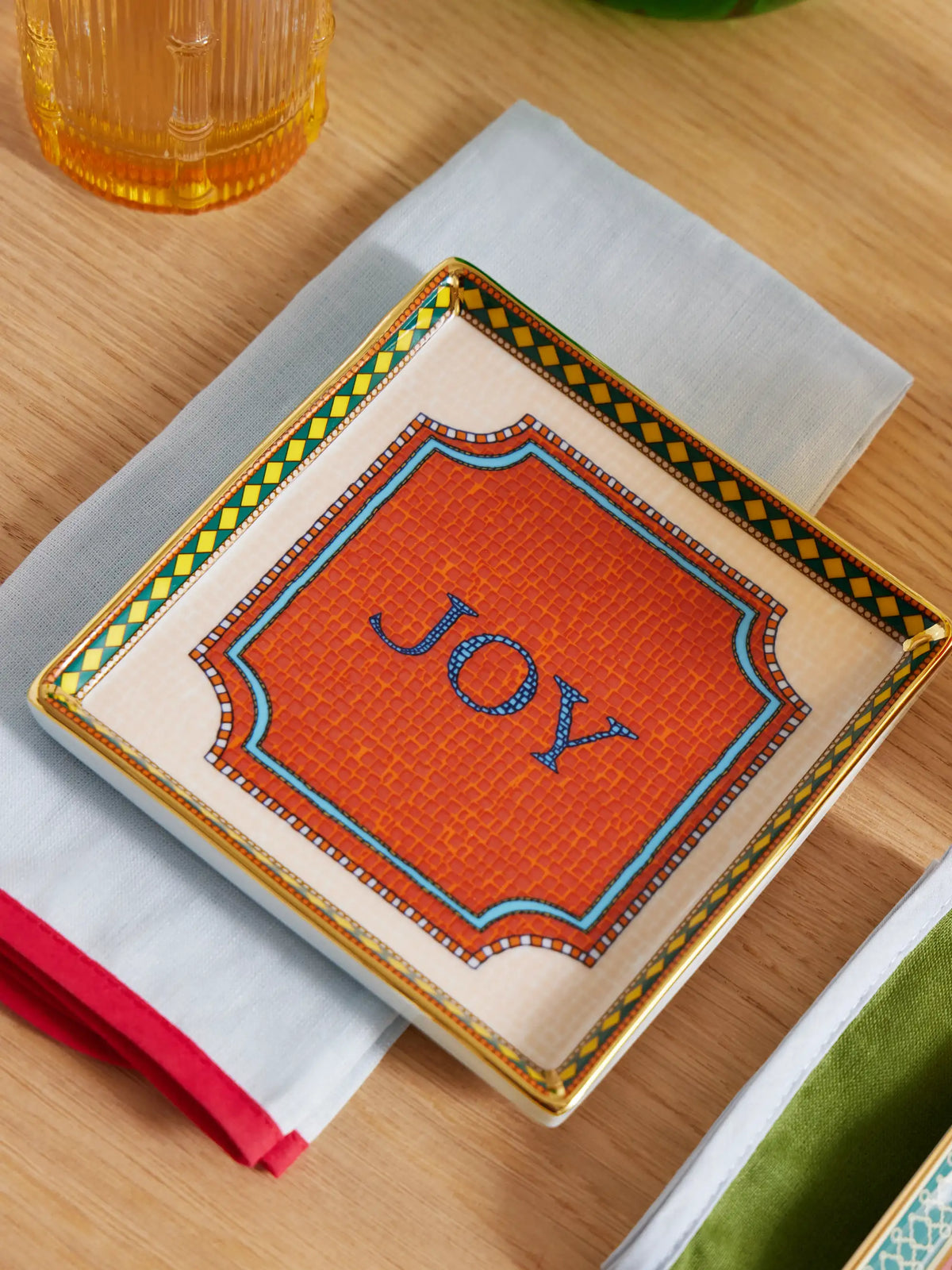 Mini Gold-plated Porcelain Tray