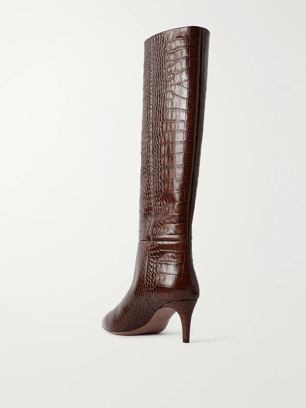 Paris Texas Stiletto 60 Croc-effect Knee Boots