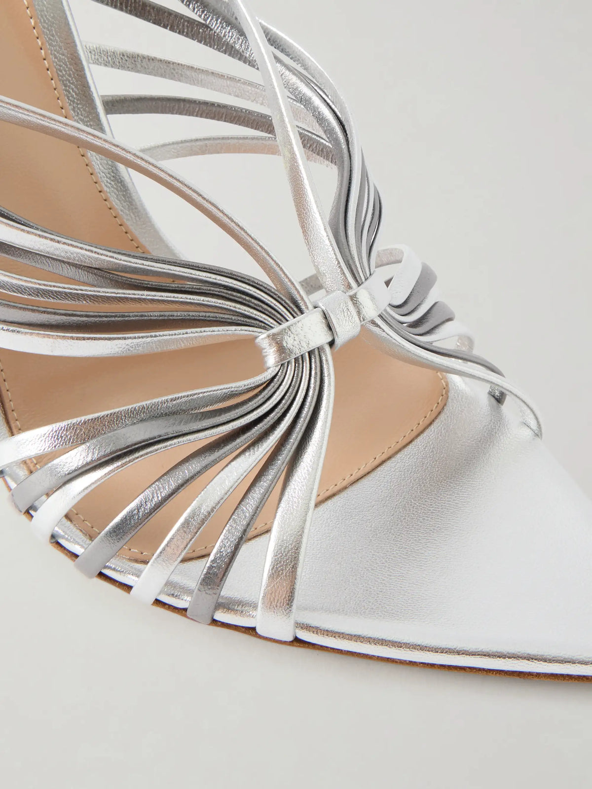 105 Metallic Leather Slingback Sandals