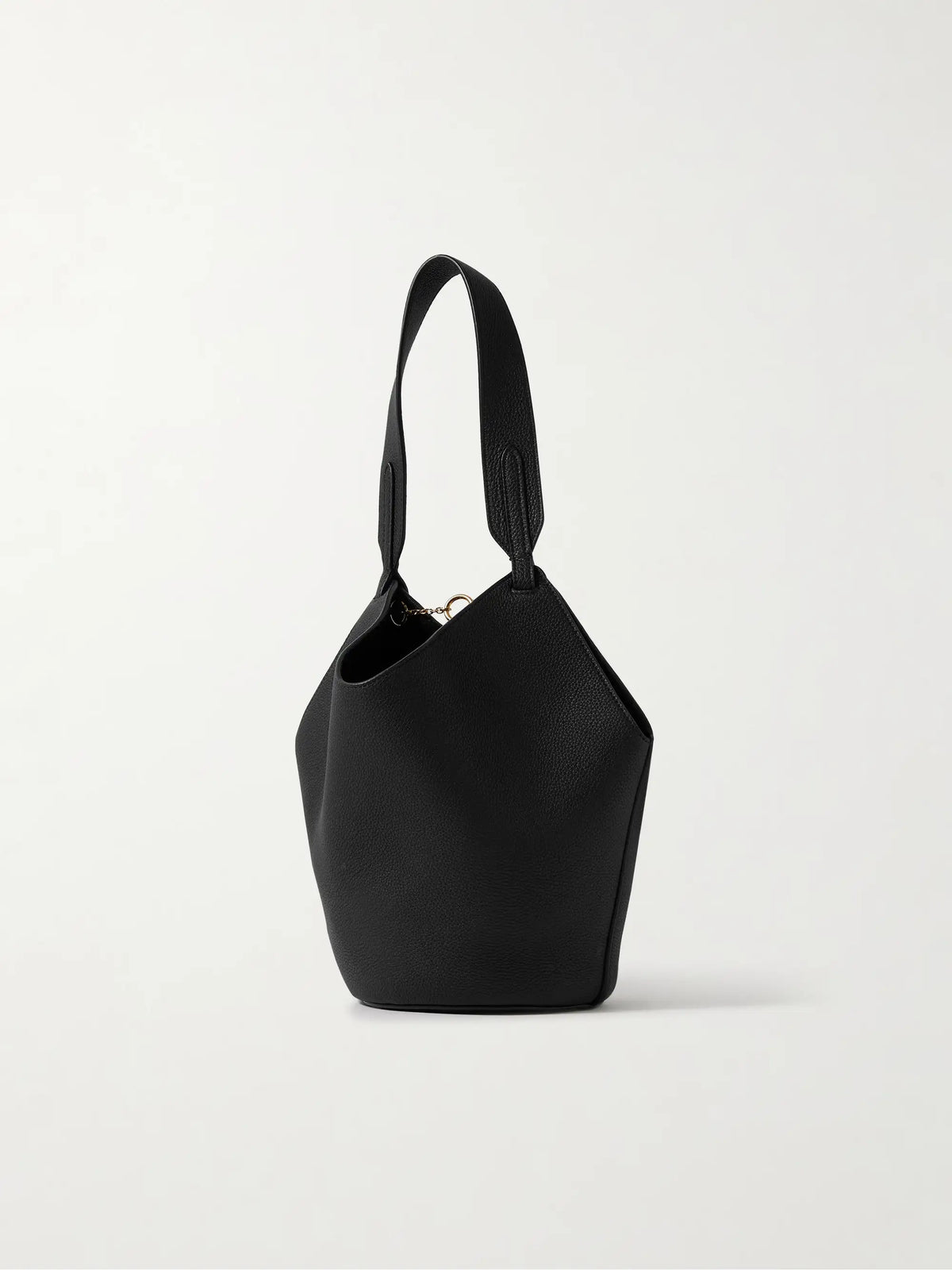Lotus Mini Textured-leather Tote