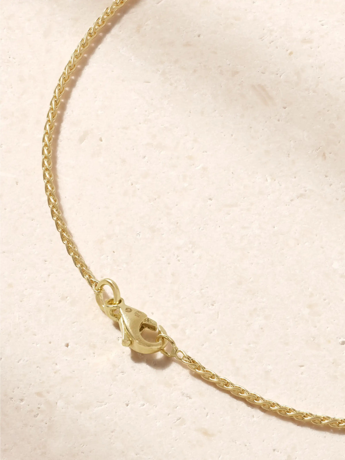 Marie Lichtenberg Jumbo Weight + Spiga Chain 18-karat Gold Necklace
