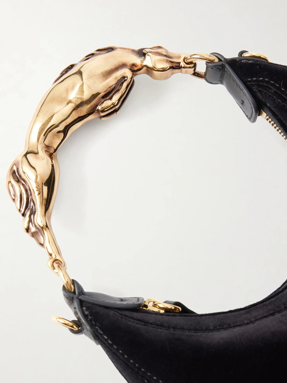 Chloé Chain Horse Velvet Top-handle Bag