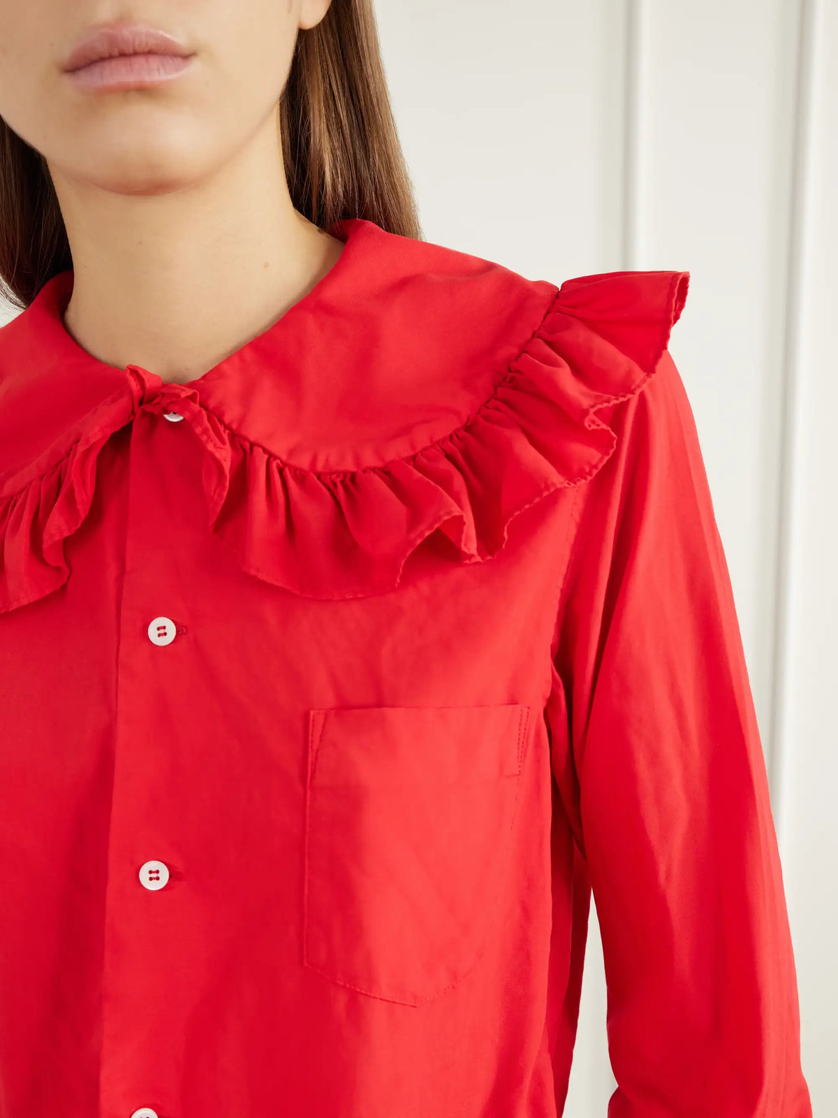 Comme des Garçons GIRL Ruffled Poplin Shirt