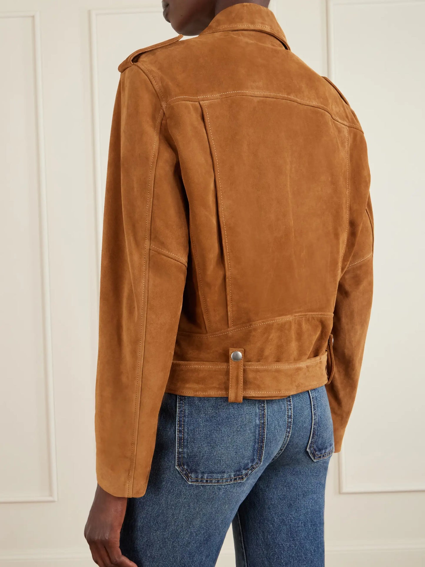 Evel Suede Biker Jacket