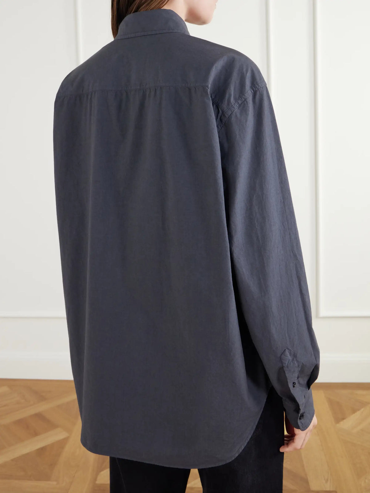The Row Ludao Cotton And Silk-blend Poplin Shirt