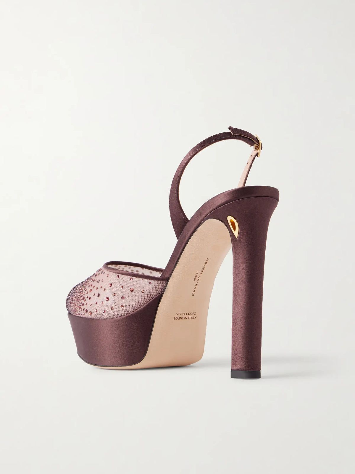 Antonio 130 Crystal-embellished Mesh Sandals