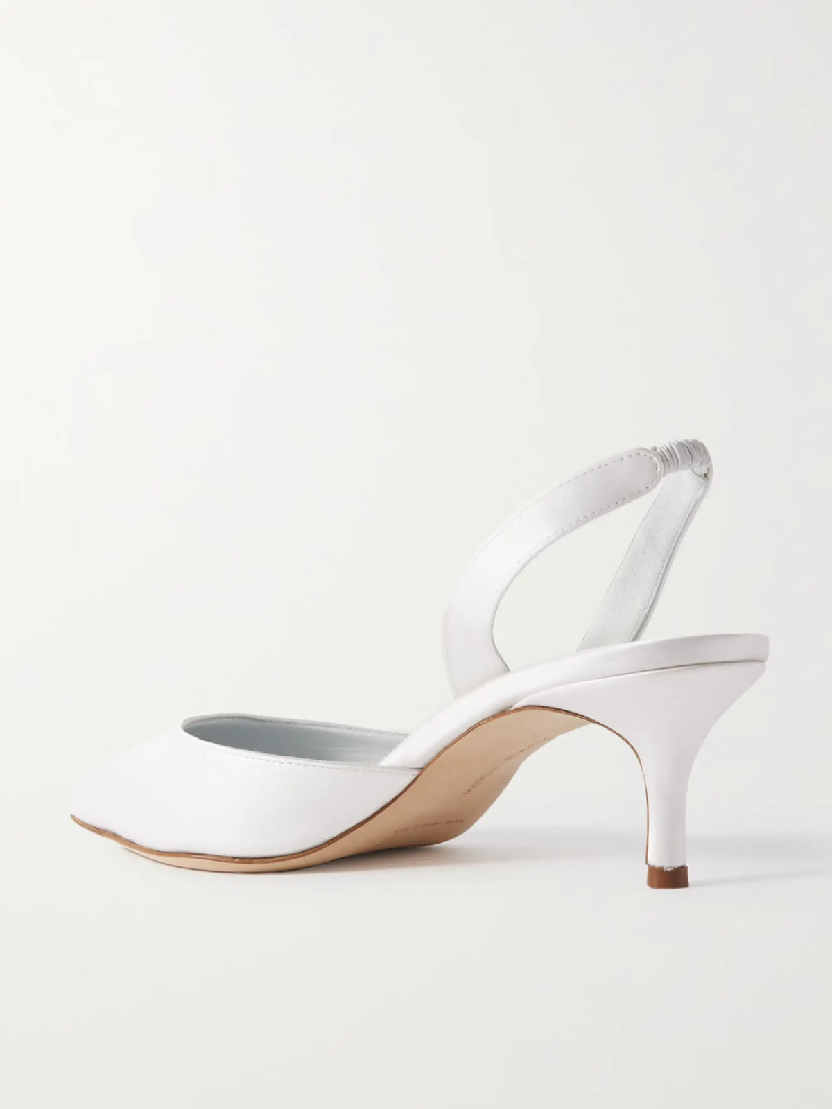 Carolyne Bridal 50 Satin Slingback Pumps
